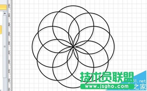 visio怎么绘制花瓣形状