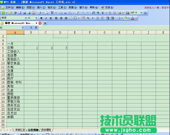 WPS表格技巧：如何打造个性化记账本