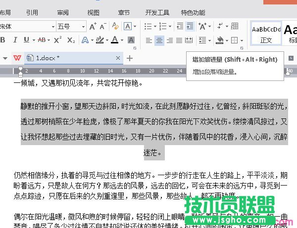 wps文字如何设置段落格式