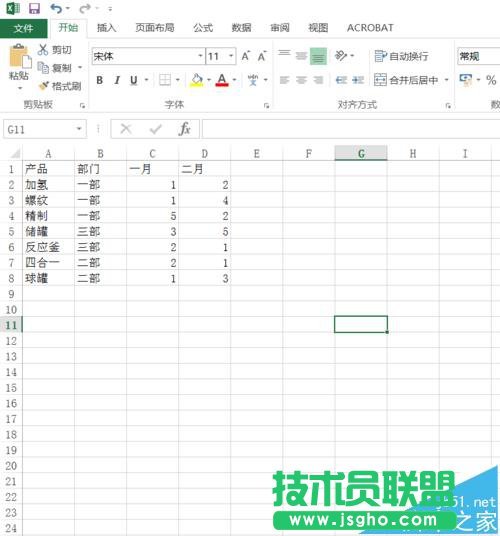 Excel2016表格中的列要怎么隐藏和取消隐藏?