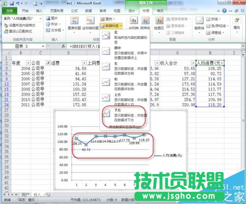 EXCEL折线图要怎么添加数据标记?