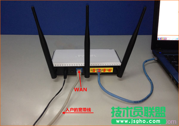 网线入户接入时，路由器的正确连接方式