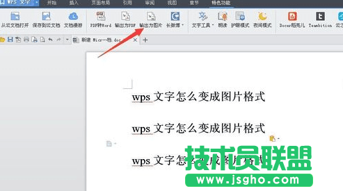 wps文字如何保存成图片 wps文字保存成图片的方法