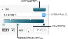 Keynote怎么渐变填充颜色