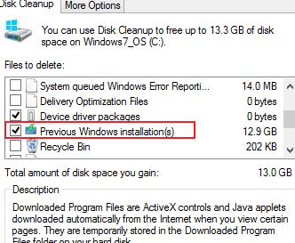 Win10如何删除旧文件Windows.old