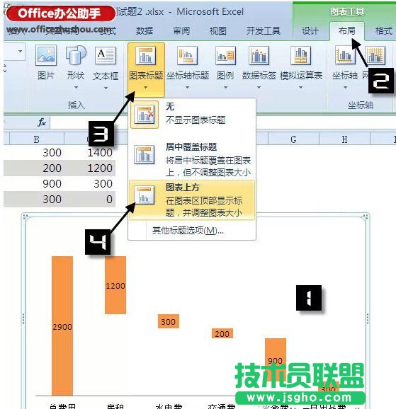如何使用Excel制作瀑布图