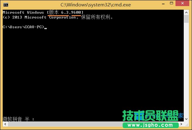 使用命令查看Win8系统版本的方法