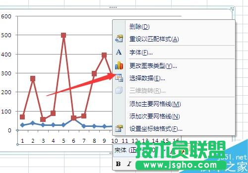 Excel制作折线图怎么修改横坐标