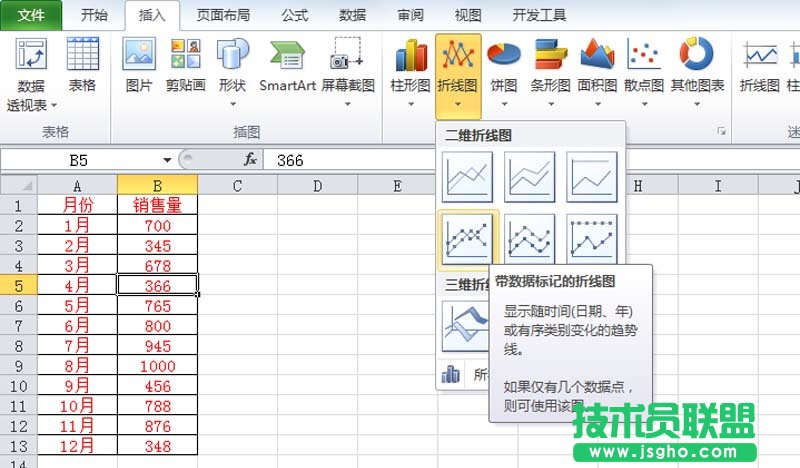 excel中怎么设计炫酷折线图