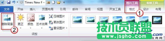 Word2010如何删除图片背景 三联