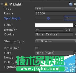 unity3d中有什么区别四种光源