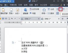 wps怎么设置选项按钮