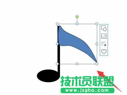 ppt中如何制作单音符