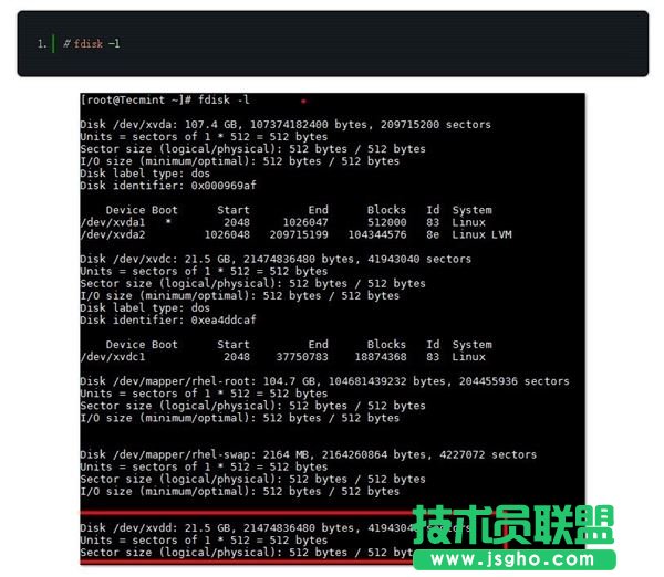 如何在Linux中添加一块大于2TB的新磁盘?