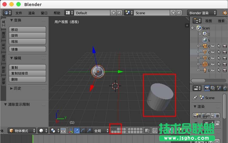 blender模型隐藏不见了如何取消隐藏