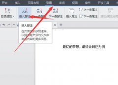 Word怎么插入脚注