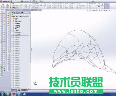 solidworks如何绘制漂亮的海豚 三联