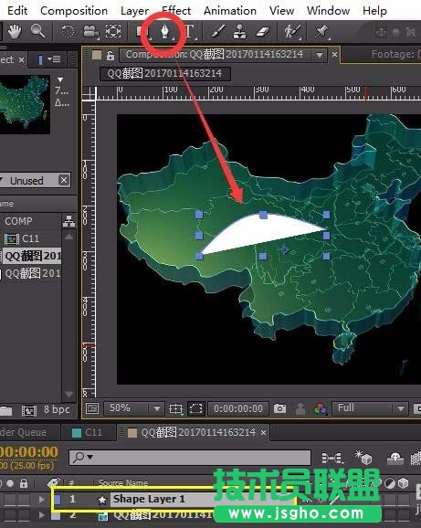 AE地图辐射线效果怎么制作