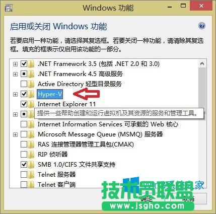 Windows8怎么开启Hyper-V虚拟机功能？
