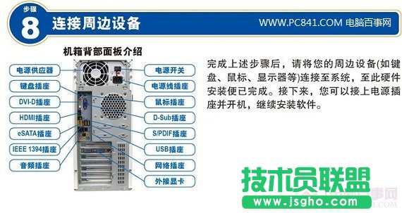 电脑外设安装连接图解