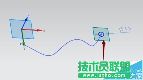 UG如何使用扫掠命令绘制弯曲物体