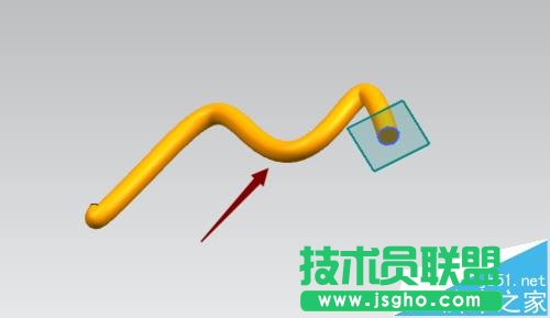 UG如何使用扫掠命令绘制弯曲物体