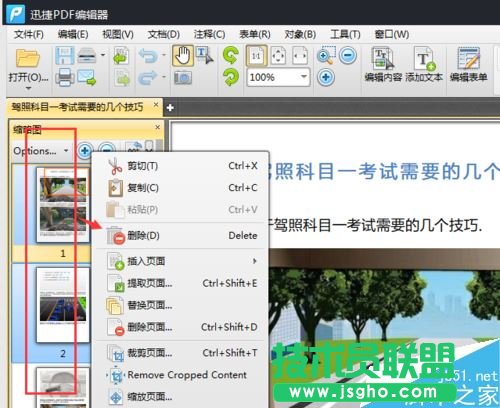 PDF如何删除其中一页