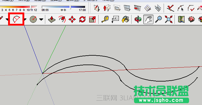 SketchUp如何绘制曲线坡道