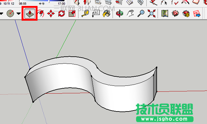 SketchUp如何绘制曲线坡道