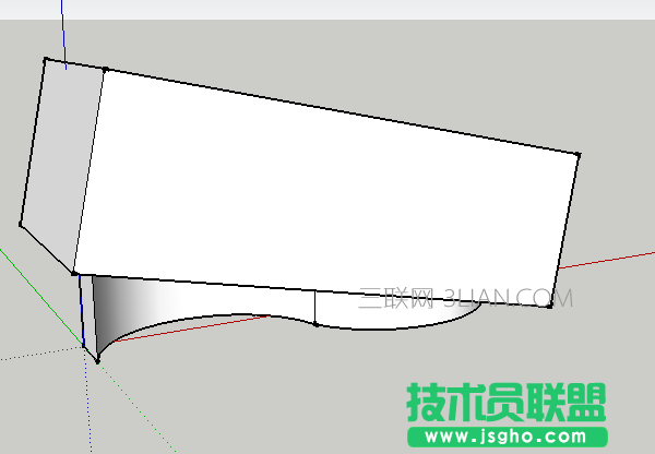 SketchUp如何绘制曲线坡道