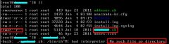 Linux中提示No such file or directory解决方法