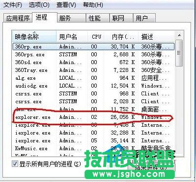 雨林木风XP系统桌面卡死如何处理(1)