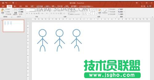 如何用ppt做线条小人动画