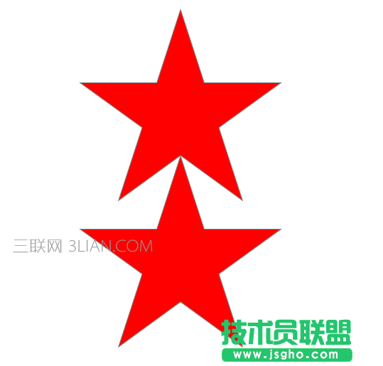 Axure RP 8绘制并组合红色的五角星方法
