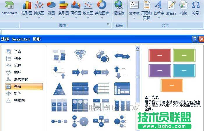 Excel表格中如何绘制各种类型的关系图 三联