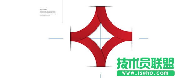 如何用PPT设计制作带弧度的“菱形”?图片