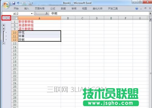 excel表格设置等级显示方法