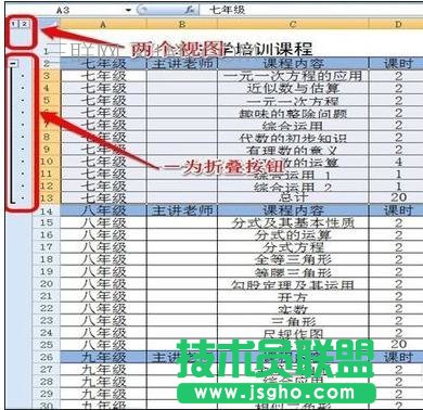 excel表格如何设置分级显示
