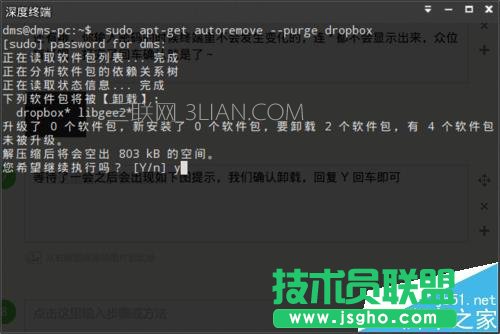 Linux卸载Dropbox的教程