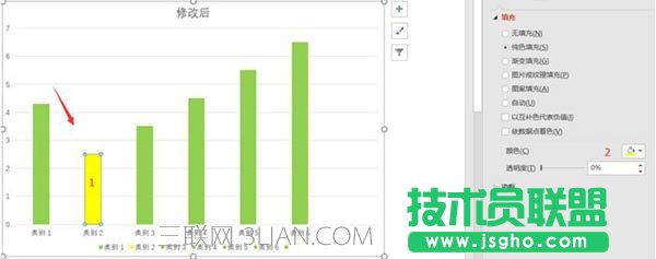 在ppt中如何设置柱状图颜色图片