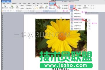 wps如何设置图片置于文字下方