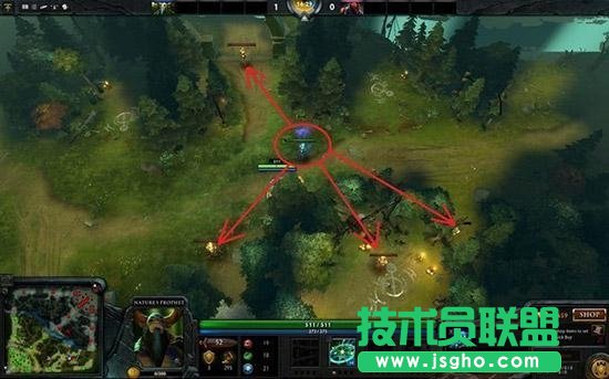 《DOTA2》中真眼位的放置技巧