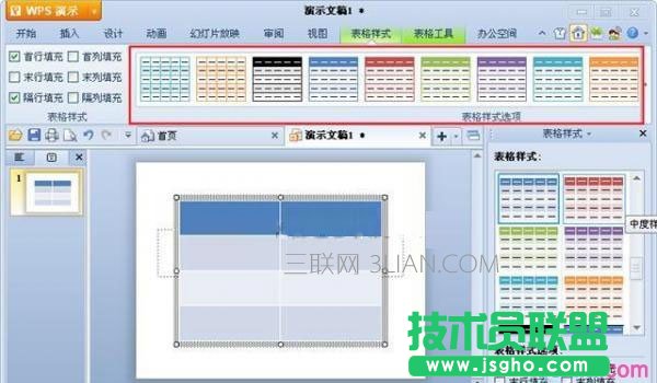 表格样式