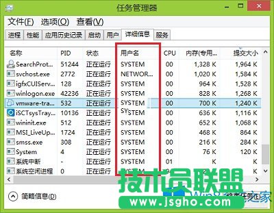 Win8系统查看运行程序权限的方法