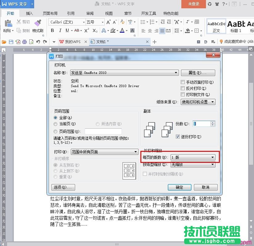 wps文字如何使用并打功能