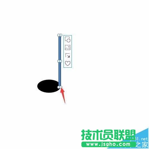 PPT中如何制作单音符符号