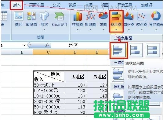 excel中条形图怎么做