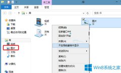 Win8系统怎么隐藏导航窗格中的库文件夹？