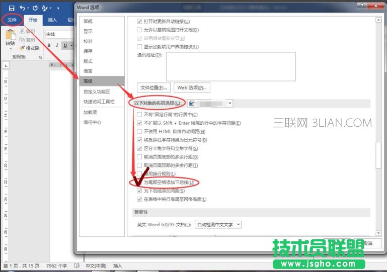 word2016空白处下划线不显示怎么办？