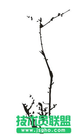 CDR如何绘制漂亮的水墨梅花与竹叶